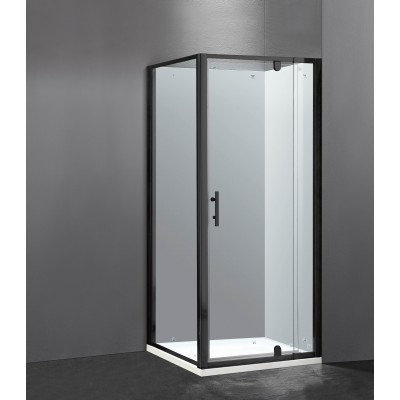 Shower Box Cape Series 2 Sided Swing Door Black 900x900x1900MM